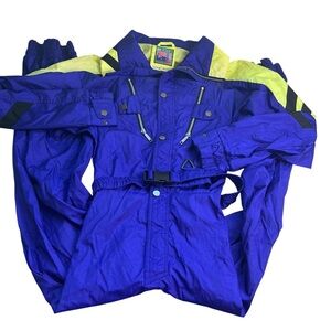 Big Bear Vintage Size Medium Nylon Windbreaker Ski Suit 90s Y2K One Piece Retro